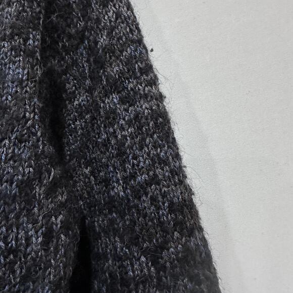 Beyond Threads Cardigan Sweater Womens Small Gray Blue Alpaca Silk Belted Knit - Picture 9 of 10